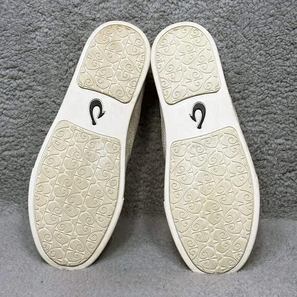 Olukai Pehuea Womens Size 10 Slip On Sneakers Shoes Puka White 20271-6A4R