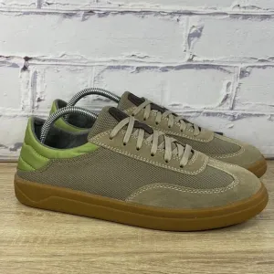 Olukai Punini Court Shoes Men's 9 Suede Gum Casual Sneakers Clay Lemon Grass NEW