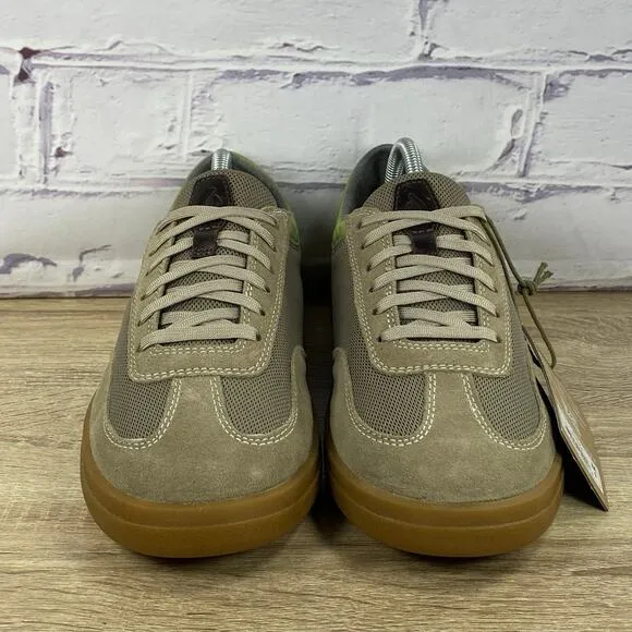 Olukai Punini Court Shoes Men's 9 Suede Gum Casual Sneakers Clay Lemon Grass NEW
