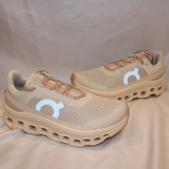 ON CLOUD WOMEN'S CLOUDMONSTER ATHLETIC SHOES‎ MOON/FAWN NIB