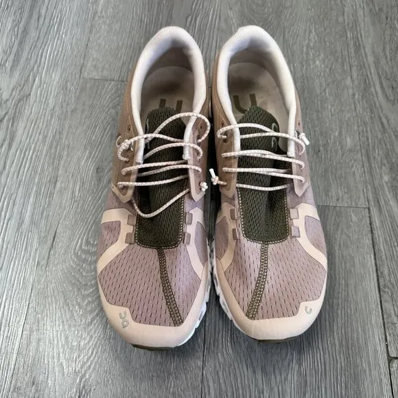 ON Women's Cloud 5  Rosebrown Camo  Running Sneakers Shoes Size 9.5 US