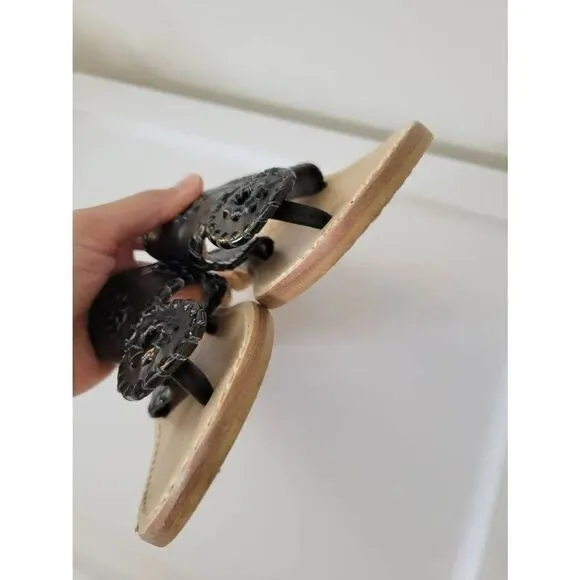 Palm Beach Jack Sandal in Black by Jack Rogers 6 $128