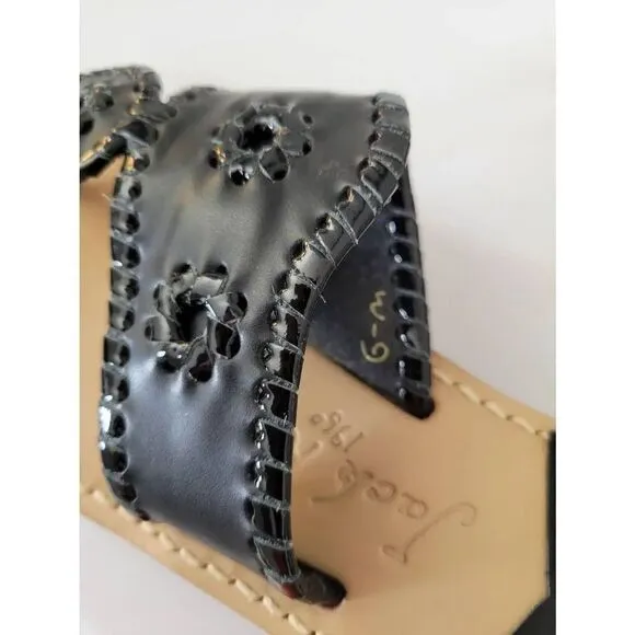 Palm Beach Jack Sandal in Black by Jack Rogers 6 $128
