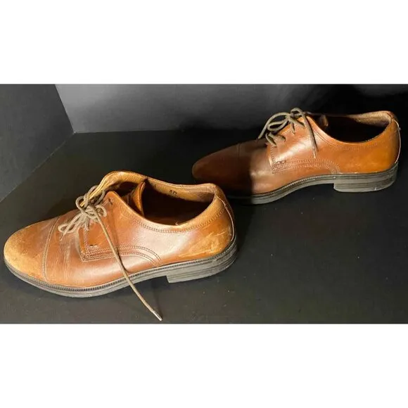 Paolo Mondo Firenze 13668 Brown Leather Made In Italy Mens 8 D Dress Shoes