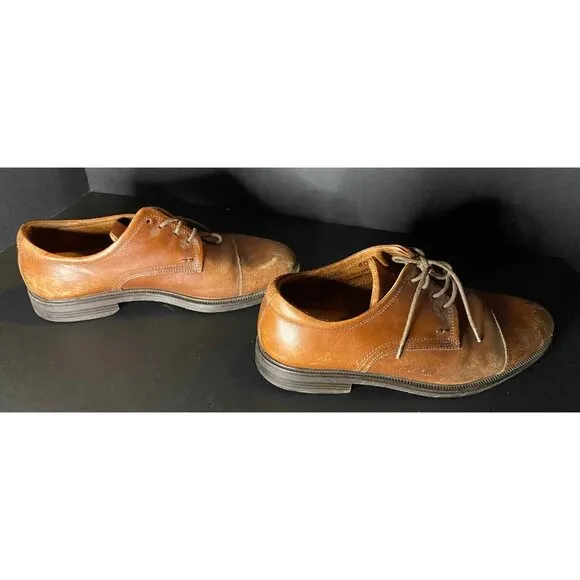 Paolo Mondo Firenze 13668 Brown Leather Made In Italy Mens 8 D Dress Shoes