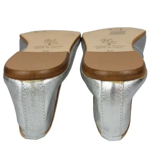Patricia Green Silver Ballet Shoes Size 40