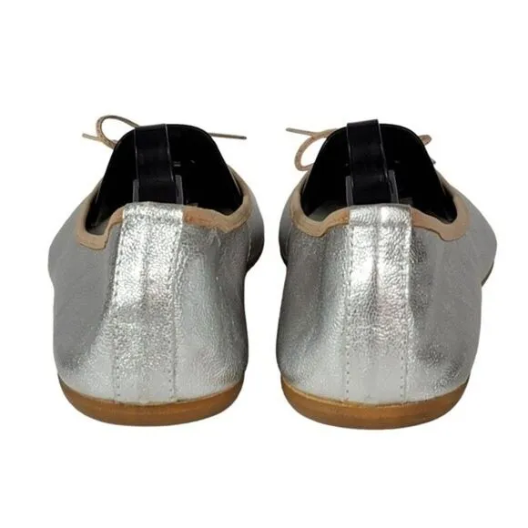 Patricia Green Silver Ballet Shoes Size 40