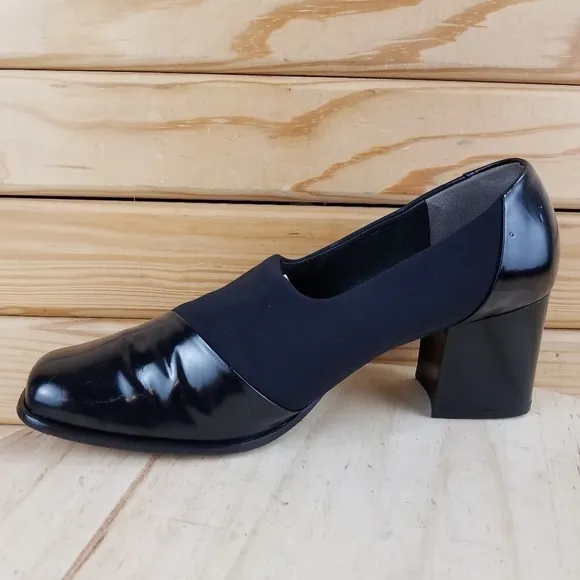 Paul Green MUNCHEN Women's Leather Closed Toe Slip On Heels Pumps Career Shoes