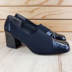 Paul Green MUNCHEN Women's Leather Closed Toe Slip On Heels Pumps Career Shoes