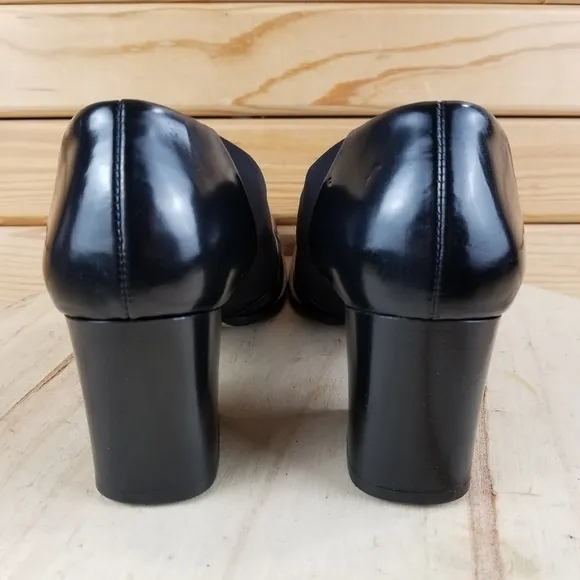 Paul Green MUNCHEN Women's Leather Closed Toe Slip On Heels Pumps Career Shoes
