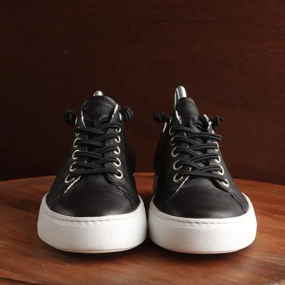Paul Green Sneakers Womens SZ UK 7.5 US 10 Black Hadley Platform Leather Shoes