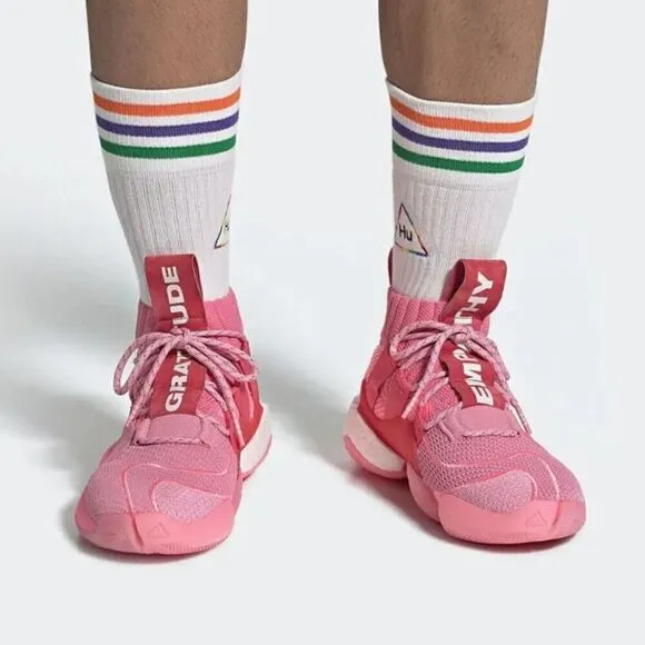 Pharrell Williams x adidas Originals Crazy BYW X Basketball Shoes in Pink EG7723