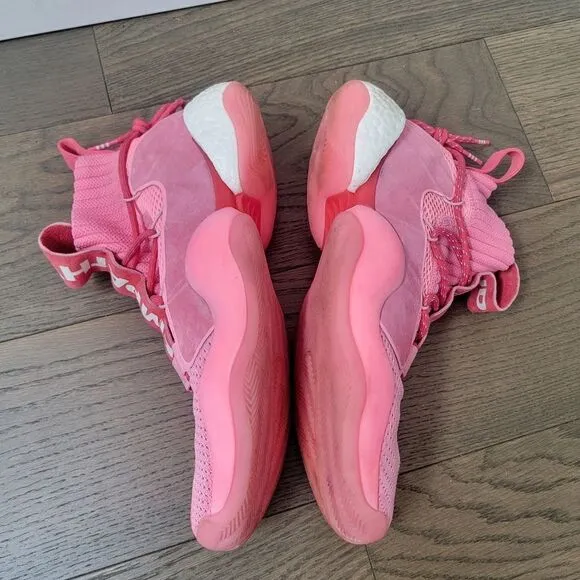Pharrell Williams x adidas Originals Crazy BYW X Basketball Shoes in Pink EG7723
