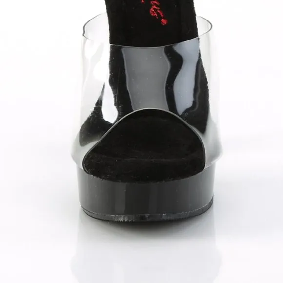 Platform Clear Comfort Width High Heel Shoes