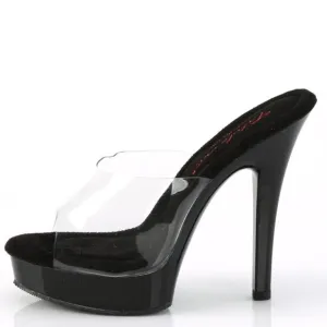 Platform Clear Comfort Width High Heel Shoes