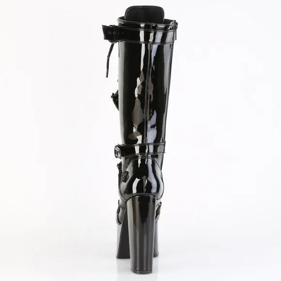 Platform Gothic High Heel Lace Up Knee High Boots