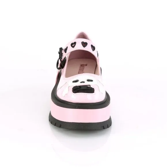 Platform Heart Skull Emo Gothic Shoes