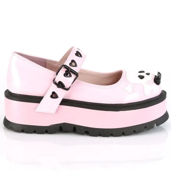 Platform Heart Skull Emo Gothic Shoes