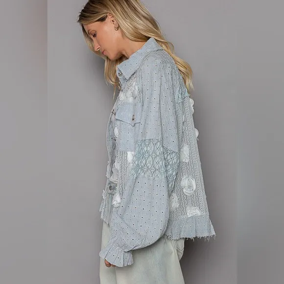 POL The “Lovespell Jacket” | Powder Blue