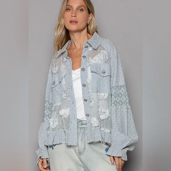 POL The “Lovespell Jacket” | Powder Blue
