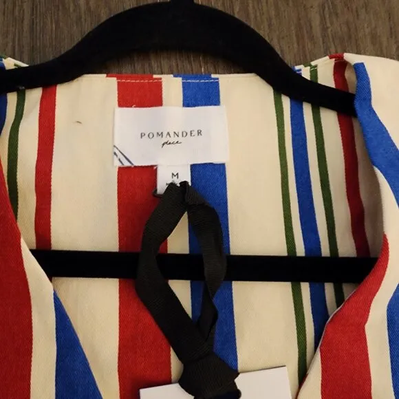 Pomander Place Americana Stripe Kira Dress NWT Med