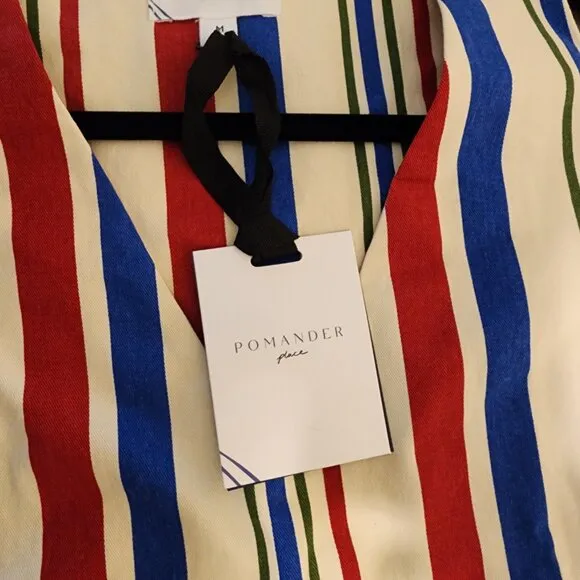 Pomander Place Americana Stripe Kira Dress NWT Med