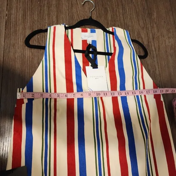 Pomander Place Americana Stripe Kira Dress NWT Med