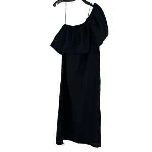Pomander Place by Tuckernuck Black Florencia One Shoulder Midi Dress Size Small