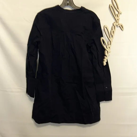 POMANDER PLACENavy Twill Denim Wellington Dress
