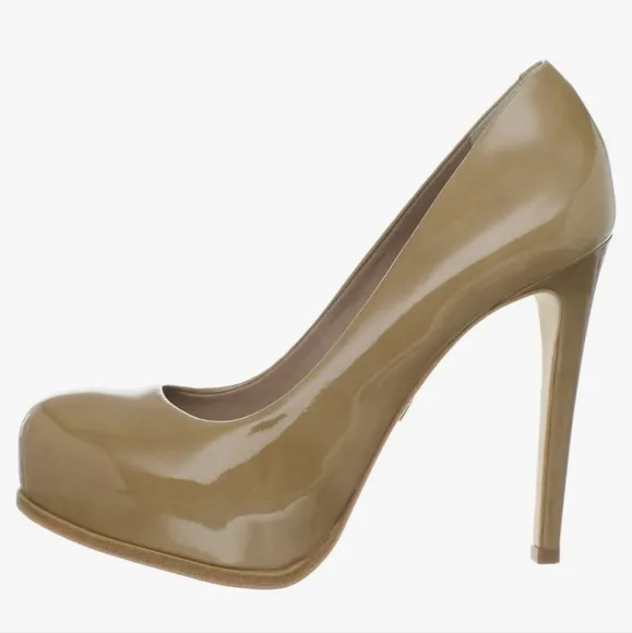 Pour La Victoire Women's Irina Platform Pump Tobacco Foil Cloudy Patent