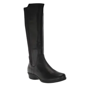 Propet Women's West Leather Knee High Riding Boots Black Size 7 W