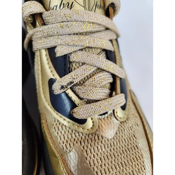 Puma Baby Phat X RsCurve Womens Gold Sparkle Sneakers Casual Shoes 38460601 SZ 7