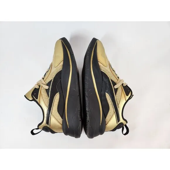 Puma Baby Phat X RsCurve Womens Gold Sparkle Sneakers Casual Shoes 38460601 SZ 7