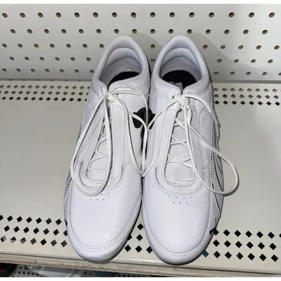 PUMA Drift Cat 4 Mens Leather Athletic Driving Racing Shoes Size 10.5 White