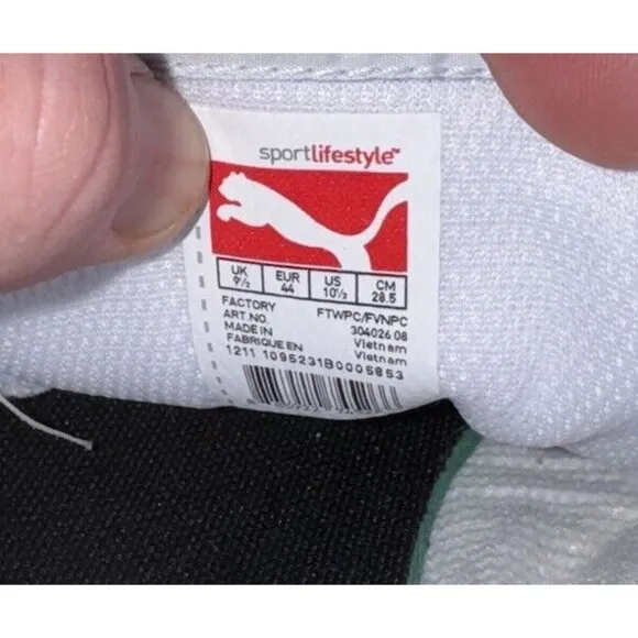 PUMA Drift Cat 4 Mens Leather Athletic Driving Racing Shoes Size 10.5 White