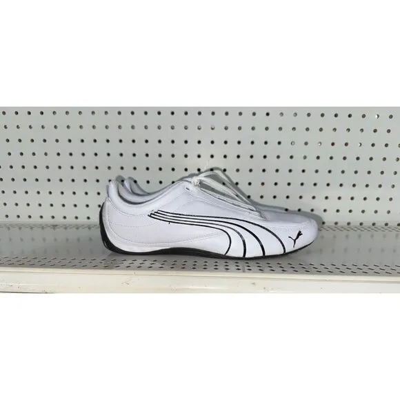 PUMA Drift Cat 4 Mens Leather Athletic Driving Racing Shoes Size 10.5 White