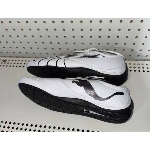 PUMA Drift Cat 4 Mens Leather Athletic Driving Racing Shoes Size 10.5 White