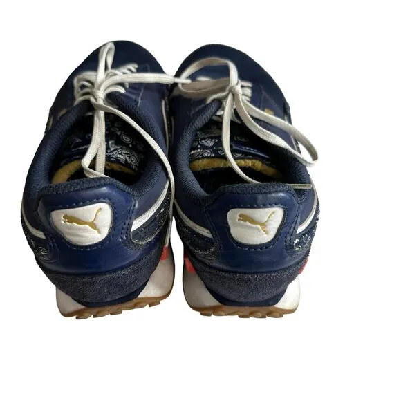Puma Future Rider Double Paisley Blue Sneakers Women's 9