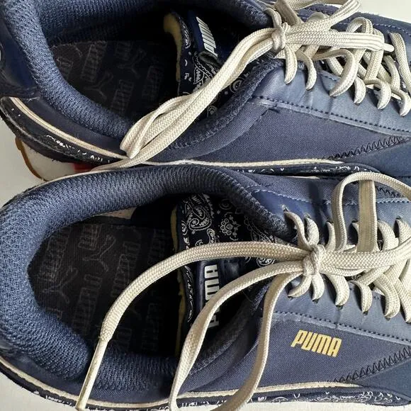 Puma Future Rider Double Paisley Blue Sneakers Women's 9