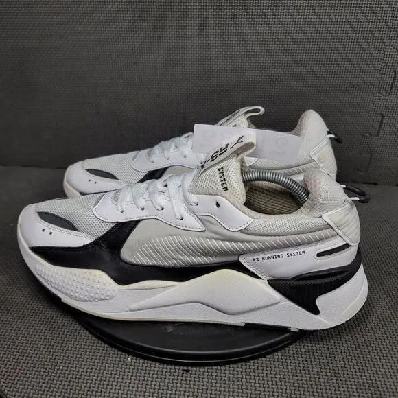 Puma RS-X Core Shoes Mens Sz 13 White Gray Black Athletic Trainers Sneakers