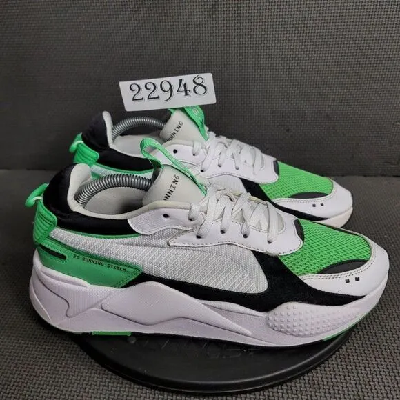 Puma RS-X ReinventioShoes Mens Sz 10 White Green Athletic Trainers Sneakers