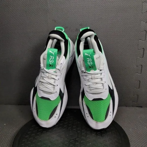 Puma RS-X ReinventioShoes Mens Sz 10 White Green Athletic Trainers Sneakers