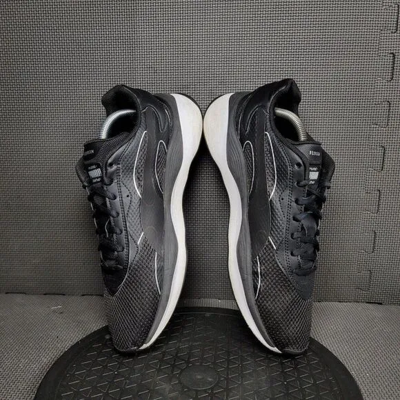 Puma RS Pure Base Shoes Mens Sz 11 Black White Athletic Trainers Sneakers
