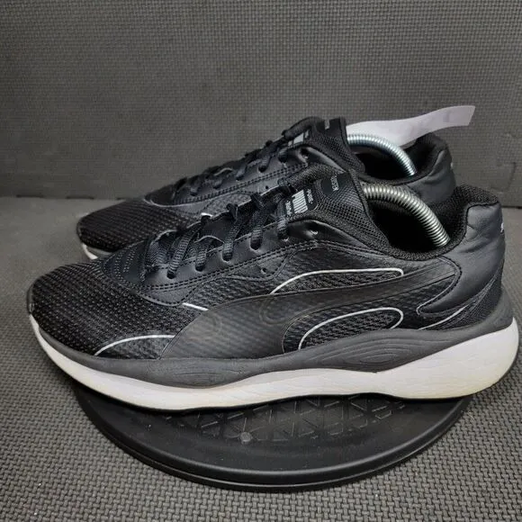 Puma RS Pure Base Shoes Mens Sz 11 Black White Athletic Trainers Sneakers