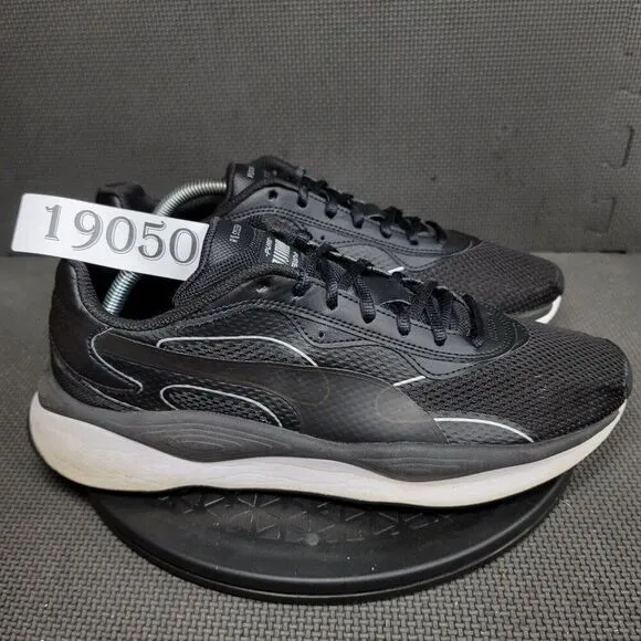 Puma RS Pure Base Shoes Mens Sz 11 Black White Athletic Trainers Sneakers