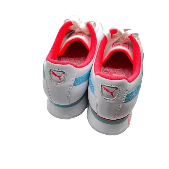 Puma Sneakers Shoes Roma Amor Heart Platform White SZ 10 US Womens 371861-01 New