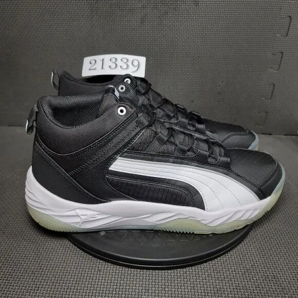 Puma Rebound Future Evo Shoes Mens Sz 13 Black White Athletic Trainers Sneakers