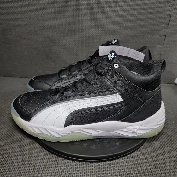 Puma Rebound Future Evo Shoes Mens Sz 13 Black White Athletic Trainers Sneakers