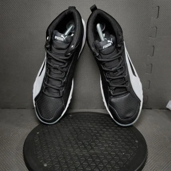 Puma Rebound Future Evo Shoes Mens Sz 13 Black White Athletic Trainers Sneakers