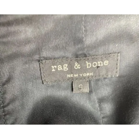 Rag and Bone 100% Silk Dalmeny Feather Print Dress Size 6